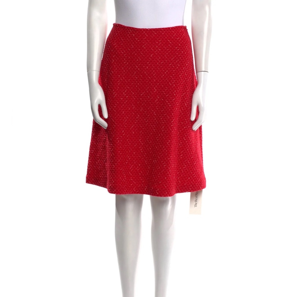 St. John Vibrant Red Skirt- size 0